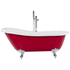 Kép 3/10 - CAYMAN szabadon álló piros fürdőkád 153 x 77 cm 18806 B