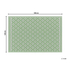 Kép 5/5 - THANE világoszöld-fehér kültéri szőnyeg 120 x 180 cm 50431 B