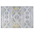 Kép 1/4 - KARGI Szürke sárga geometrikus mintás szőnyeg 160x230 cm