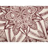 Kép 3/5 - OLTU piros mandala mintás szőnyeg 120 cm 50009 B