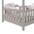 Kép 4/8 - LISAN 90 x 200 sátorvázas fenyő gyerek heverő ágyráccsal 71312