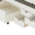 SENTA 90 x 200 5 fiókos tárolós fenyő heverő  (fehér) 5223