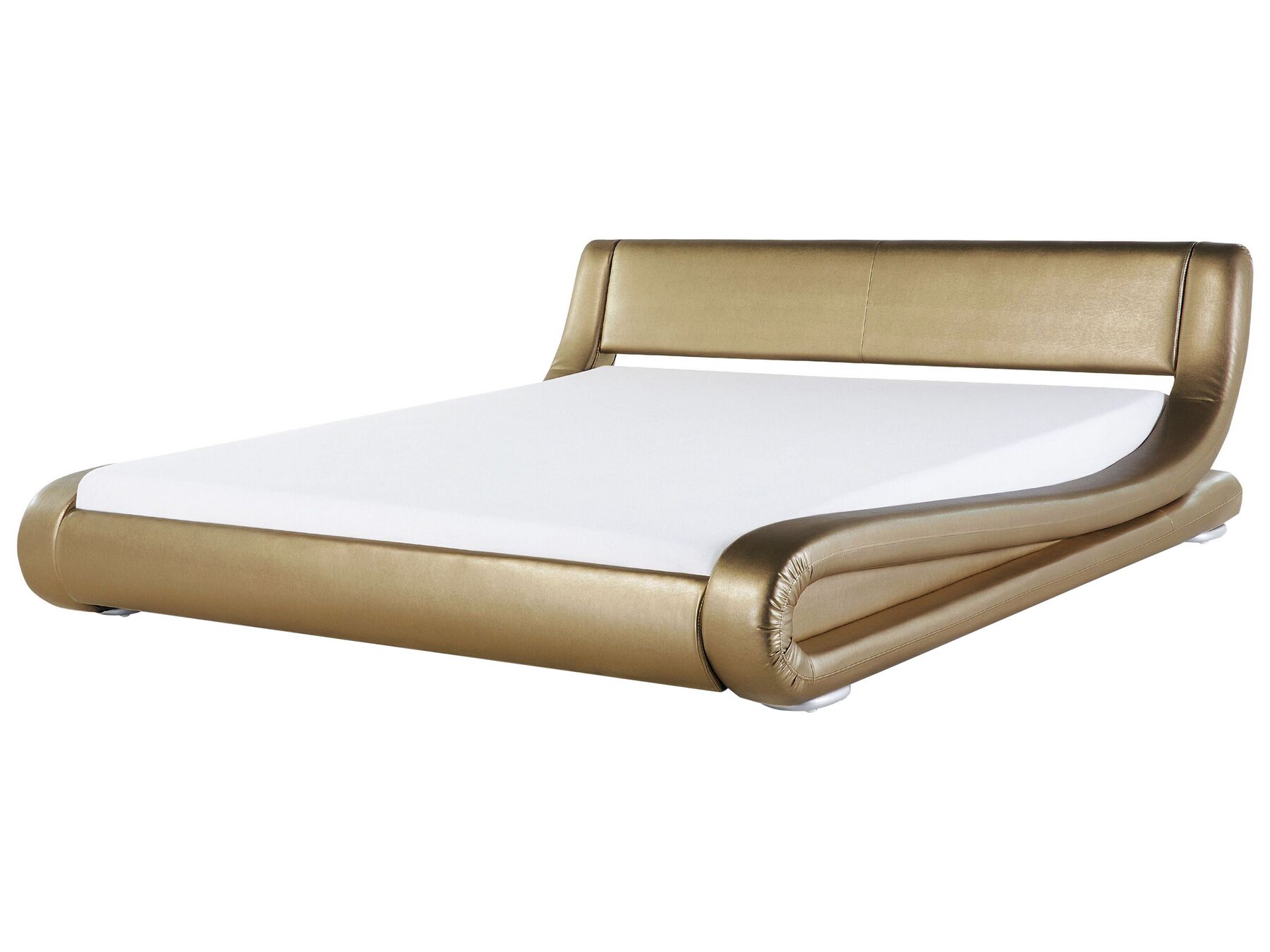 AVIGNON bőr designer ágy (arany) 180 x 200 cm  3560-61 B