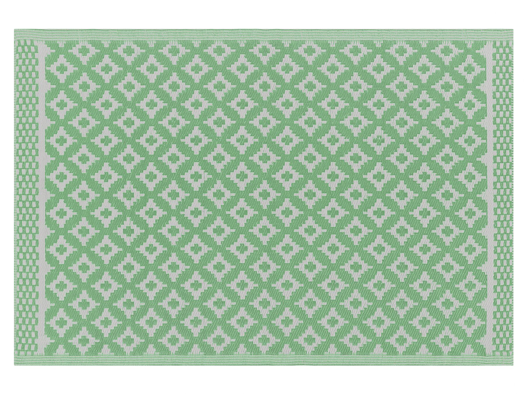 THANE világoszöld-fehér kültéri szőnyeg 120 x 180 cm 50431 B