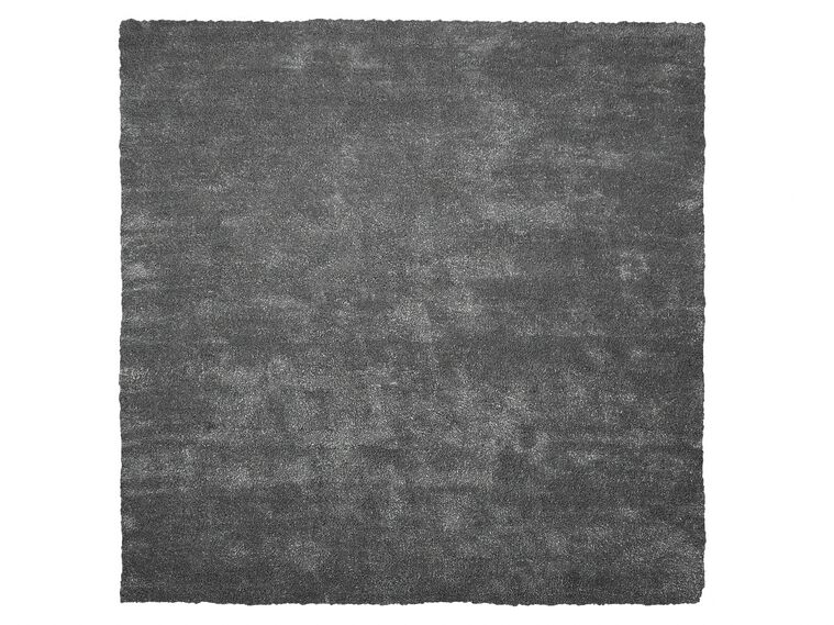 DEMRE Sötétszürke shaggy szőnyeg 200x200 cm