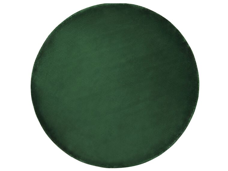 GESI II Kerek sötétzöld viszkóz szőnyeg 140 cm 16992 B