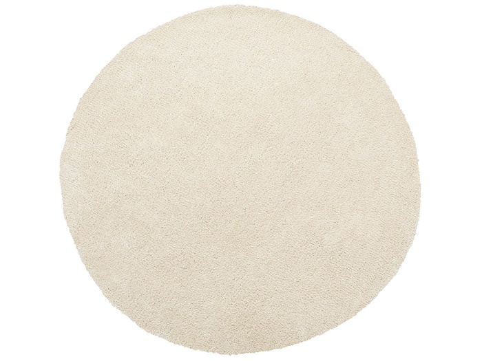 DEMRE előkelő kör alakú világosbézs shaggy szőnyeg ⌀ 140 cm 1771 B
