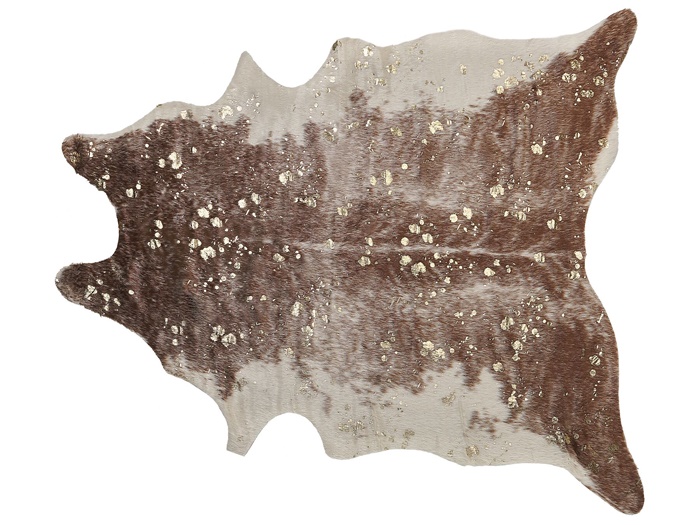BOGONG barna marha műbőr szőnyeg arany foltokkal 150 x 200 cm 19721 B